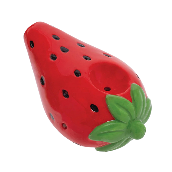 Ceramic Special Dry Hand Pipe / Strawberry